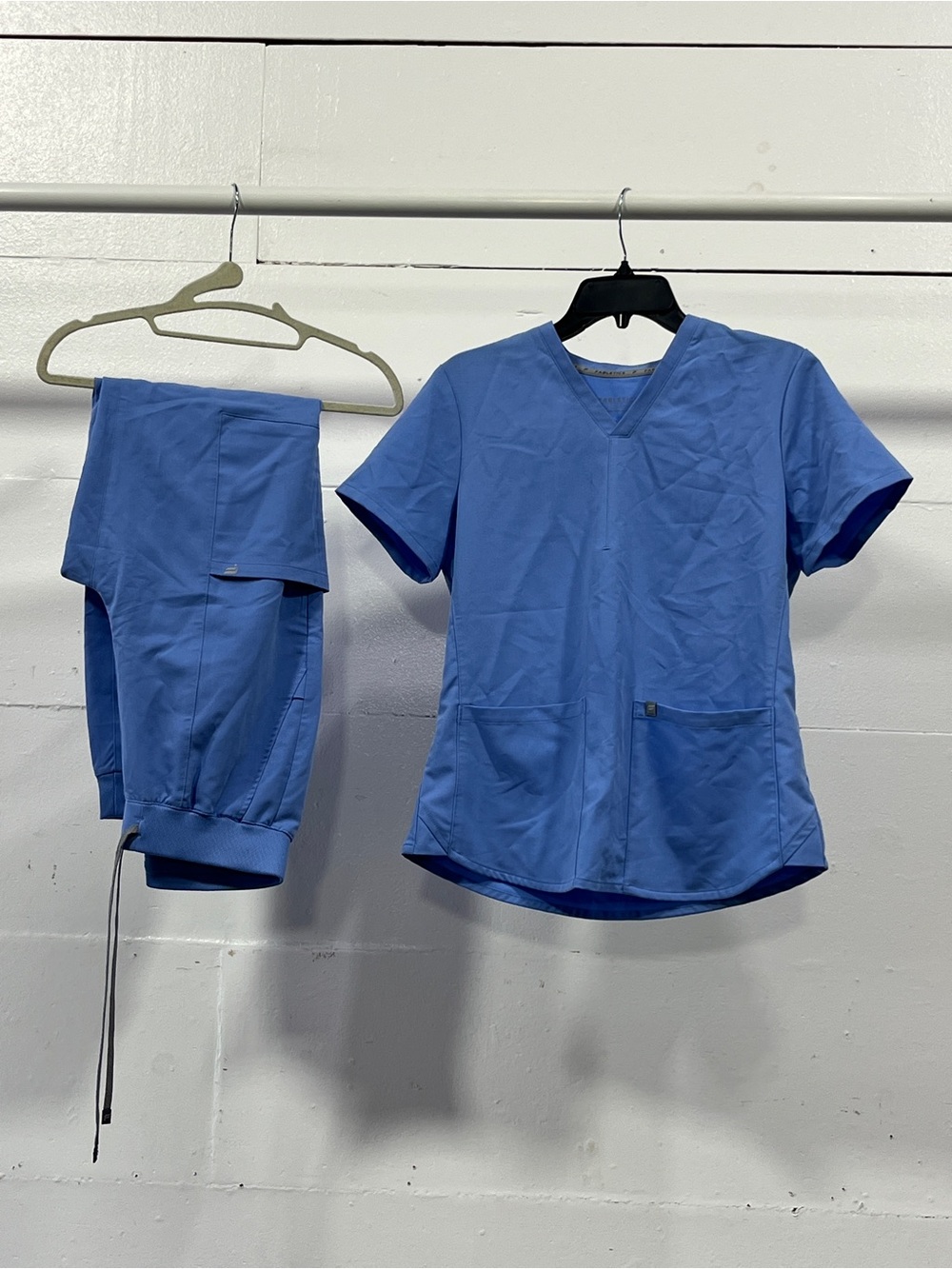 Women’s Fabletics Blue Scrub-Style Set